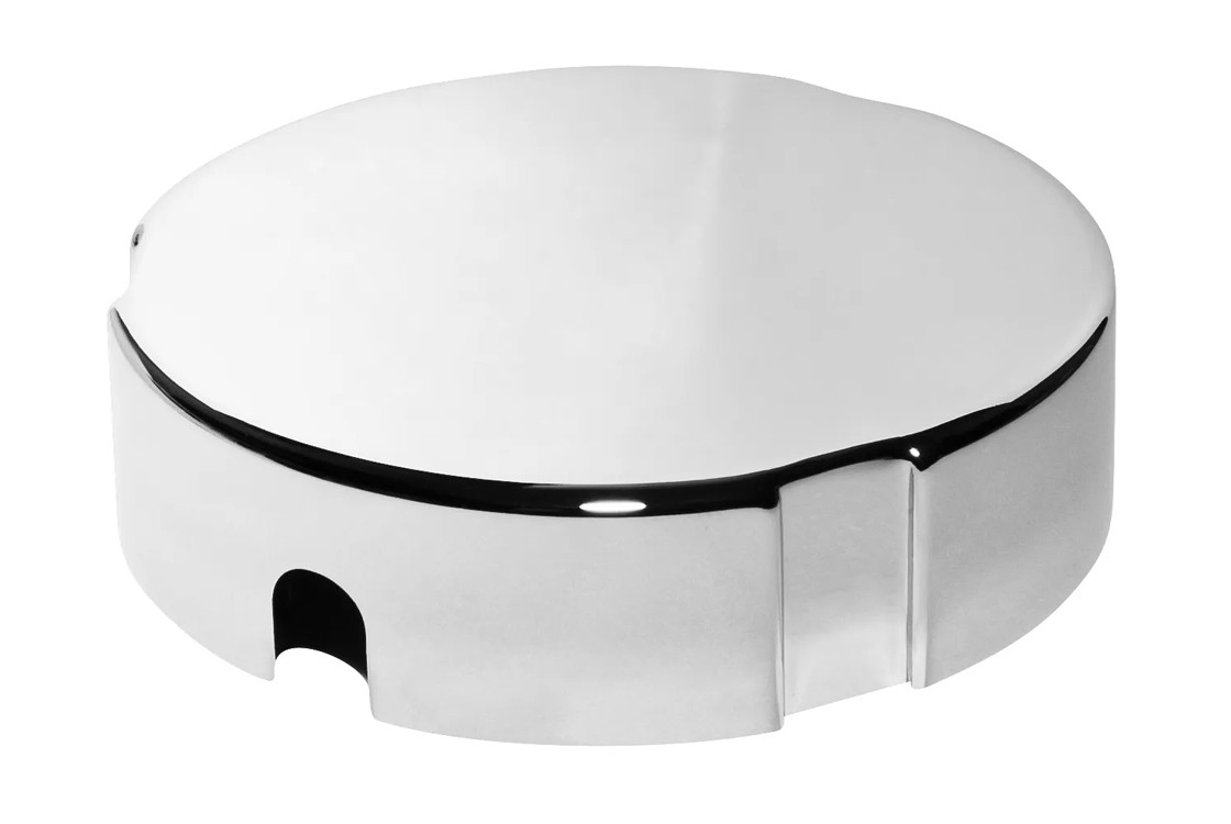 Ручка переливу ванного сифону з пластика хромована  PUW-KNOBBTH2G-CP