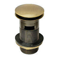 Корок "клік-клак" для умивальника з переливом 5/4 "Коричневий" CW60-АВ