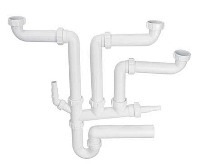 Сифон для кухонної мийки багатофункційний SSK3-50