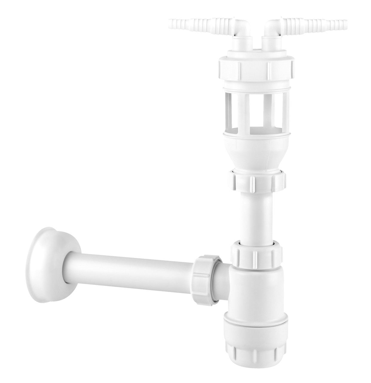 Сифон із двома приймальними входами Mcalpine 1.1/14/17мм вихід Ø32мм HC2-FUNNEL