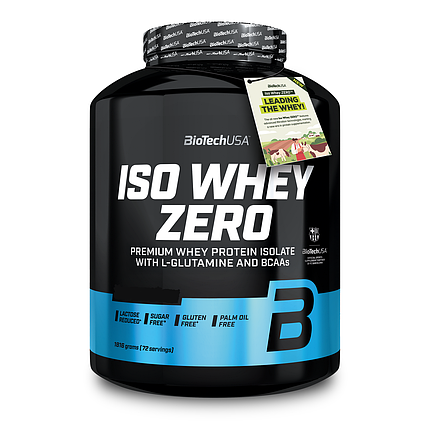 Протеїн Iso Whey Zero BioTech 1816 g Banana, фото 1