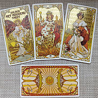 Таро Ар Нуво Золоте напилення (Golden Art Nouveau tarot) із золотим напиленням.