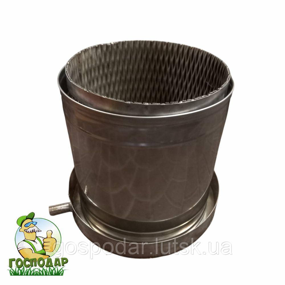 Прес садовий (без гвинтового механізму) з нержавійки посиленої конструкції 20 літрів, фото 1