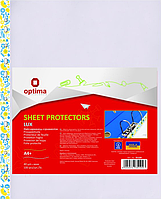 Файли для документів пластикові (А4+, глянсові, 40мкм, 100шт) Optima О35104