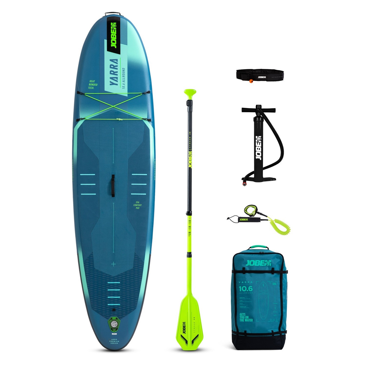 Сапборд для плавання Jobe Yarra SUP Board 10.6 Package Steel Blue, фото 1