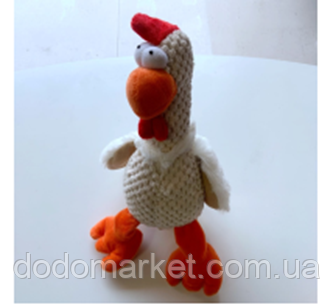 М'яка іграшка для собак Півень  34 см, фото 1