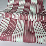 Шпалери вінілові 0.53 × 10.05 м Marburg Scandinavian Vintage 51611, білі з рожевими смужками для спальні, дитячої, фото 4