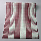 Шпалери вінілові 0.53 × 10.05 м Marburg Scandinavian Vintage 51611, білі з рожевими смужками для спальні, дитячої, фото 5