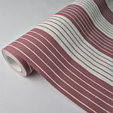 Шпалери вінілові 0.53 × 10.05 м Marburg Scandinavian Vintage 51611, білі з рожевими смужками для спальні, дитячої, фото 3