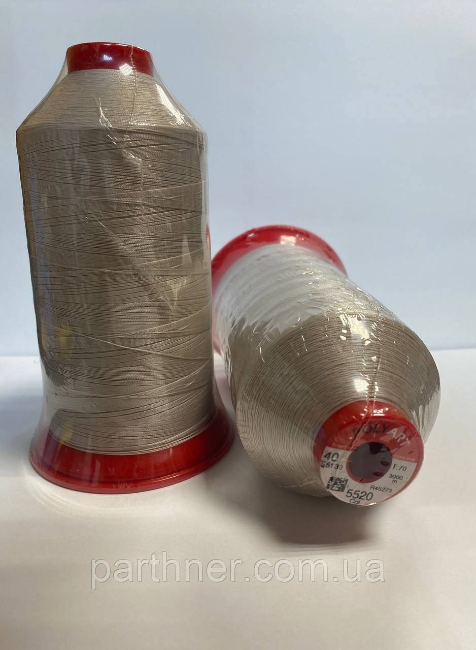 Нитка швейна Polyart № 40 ( 3000м) № 5520, фото 1