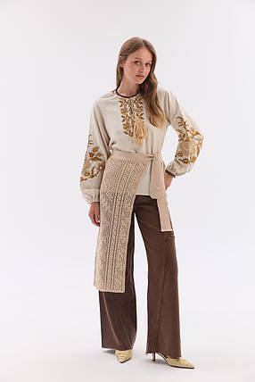 Жіночий в'язаний фартух "Серпанок" (70 см), фото 1