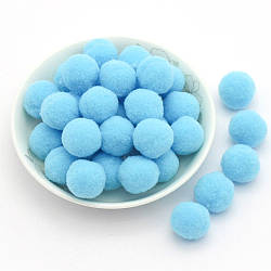 Помпони оксамитові 8 мм +-100 шт. Блакитний