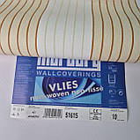 Шпалери вінілові 0.53 × 10.05 м Marburg Scandinavian Vintage 51615, білі з жовтими смужками для спальні, вітальні, фото 4