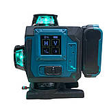 Лазерний рівень 4д зі штативом та пультом на 16 ліній Max Light Акумуляторний нівелір з дисплеєм у кейсі, фото 6