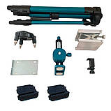 Лазерний рівень 4д зі штативом та пультом на 16 ліній Max Light Акумуляторний нівелір з дисплеєм у кейсі, фото 3