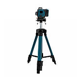 Лазерний рівень 4д зі штативом та пультом на 16 ліній Max Light Акумуляторний нівелір з дисплеєм у кейсі, фото 4