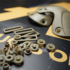 Комплект фурнітури для тактичних налокітників AMM койот піщаний