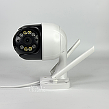 Камера відеоспостереження Wi-Fi вулична бездротова з нічним баченням і 4-кратним зумом, A8B-4MP-Black/Whitе, фото 10