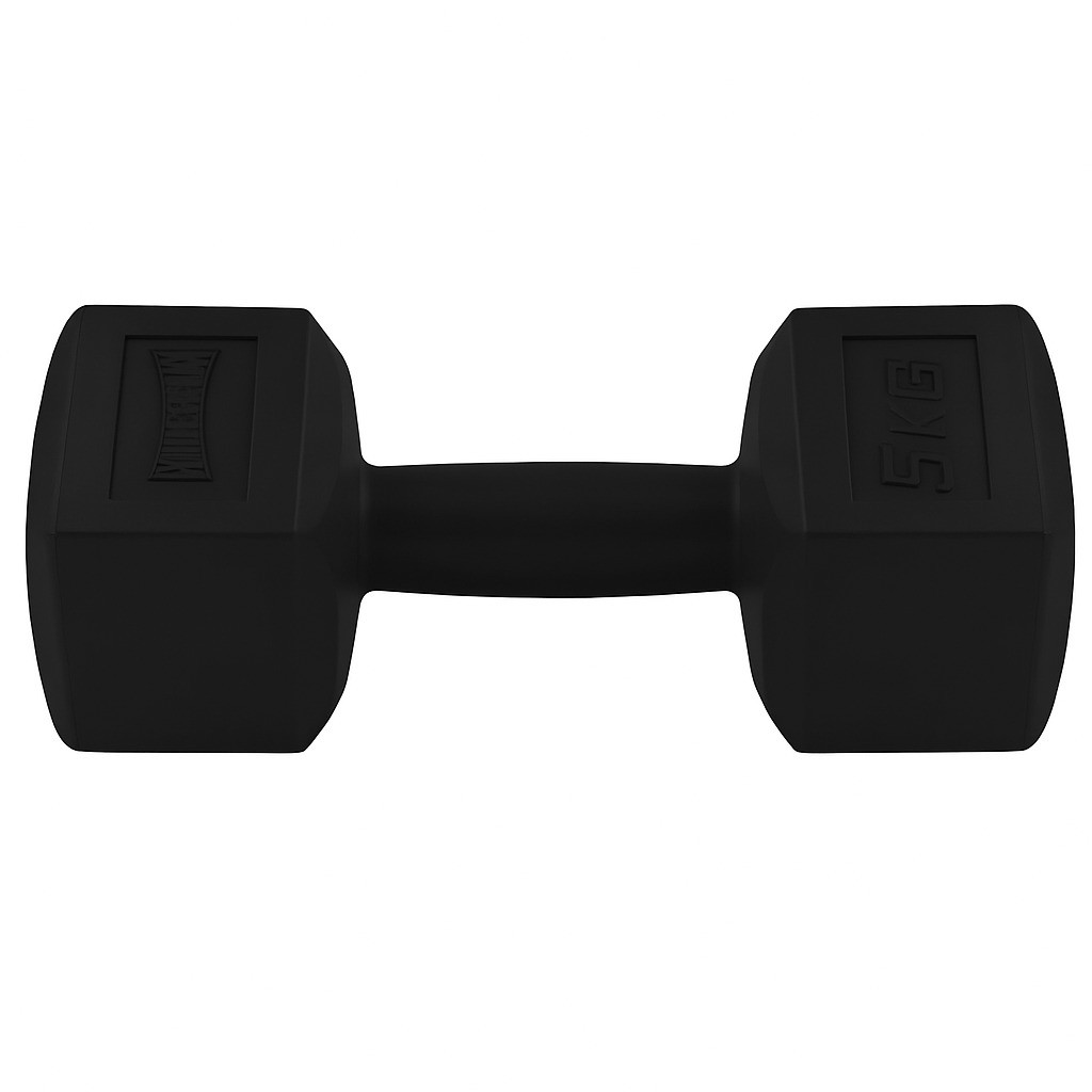 Гантель композитна PowerPlay 4124 Hercules 5 кг. Чорна (1 шт.)