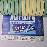 Шпалери вінілові 0.53 × 10.05 м Marburg Scandinavian Vintage 51608, жовто-зелені в смужку для кухні, дитячої, вітальні, фото 6