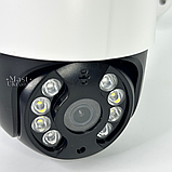 Камера відеоспостереження Wi-Fi вулична бездротова з нічним баченням і 4-кратним зумом, A8B-4MP-Black/Whitе, фото 6