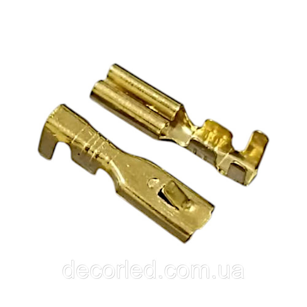 Клема ножова 2.8мм (0.5 – 1 мм2, 0.3мм) гніздо з фіксатором, фото 1