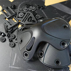 Комплект фурнітури для тактичних налокітників AMM чорний