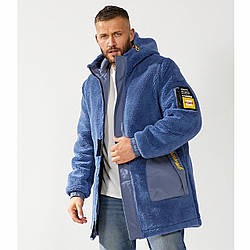 Чоловіча тепла подовжена куртка на синтепоні "Фабричний Китай" (Мікс) Розміри: 44,46,48,50,52 (29079)