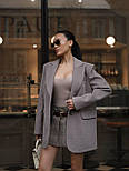 Жіноче пальто жакет прямого крою з кашеміру з відкладним коміром на ґудзиках (р. 42-46) 6602257Q, фото 7