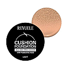 Тональний крем-кушон для обличчя Revuele Cushion Foundation тон Світло-бежевий, 9 г, фото 2
