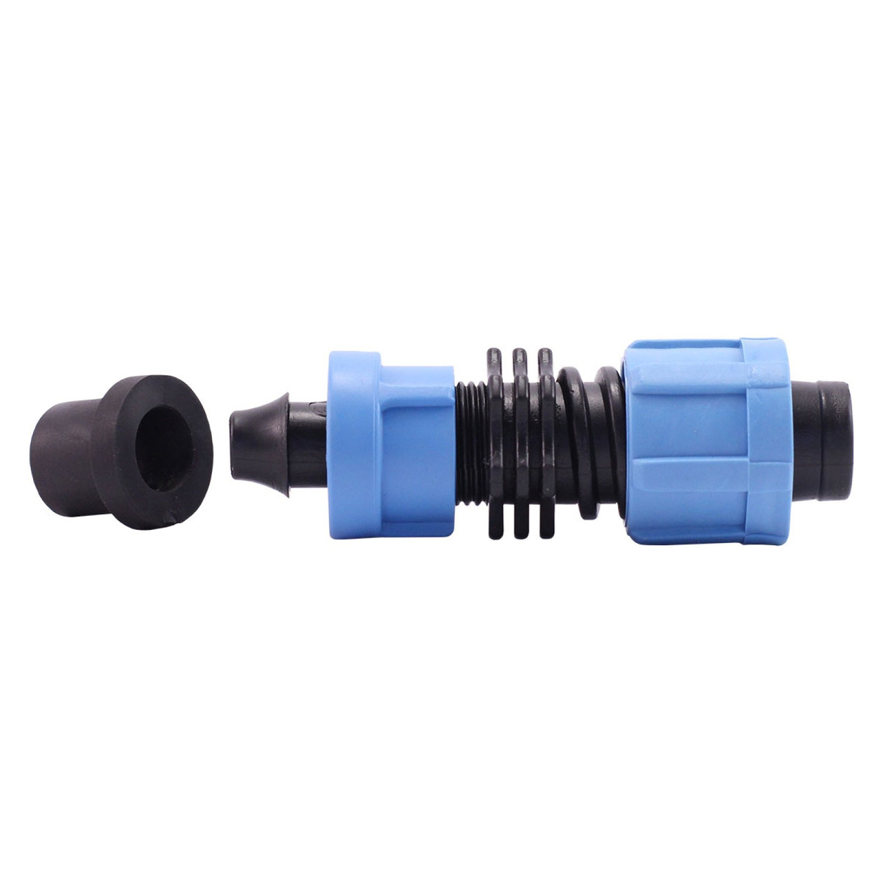 Фітинг стартовий з РЕЗИНКОЮ і ПІДЖИМОМ для крапельного зрошення, фото 1