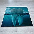 Картина Зуб Айсберг для стоматології на склі - Великий розмір 70х70 см, фото 6