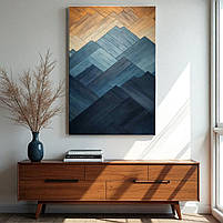 Картина Анотація мінімалістичний пейзаж у світлих тонах Декор у сучасний інтер'єр Друк на полотні 60х40, фото 3