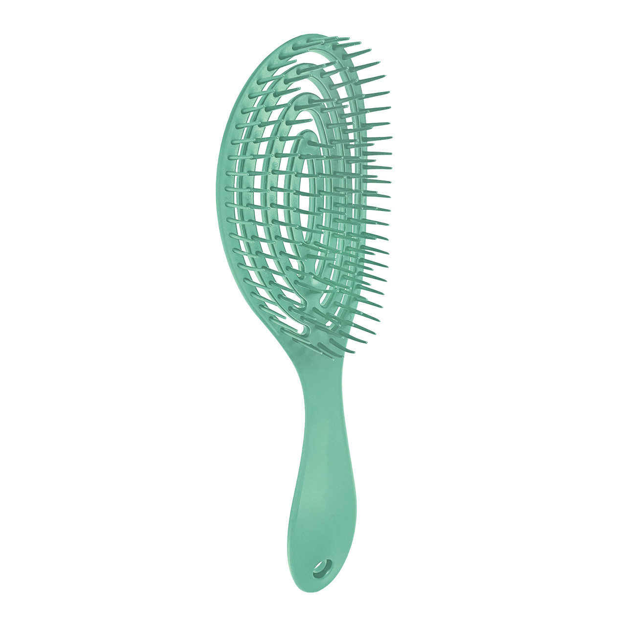 Продувний гребінець для укладки Зелений овал
