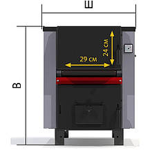Котел твердопаливний PROTECH ТТП-25С D LUXE ПБ Тайга, фото 4