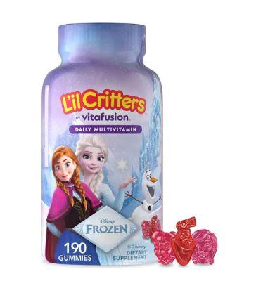 Мультивітаміни для дітей Disney Frozen Clubberry Cherry Raspberry, L'il Critters, 190 жувальних конфет, фото 1