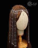 Ельфійська тіара, довга прикраса на волосся "Ellon" аксесуар для фотосесії Aushal Jewellery