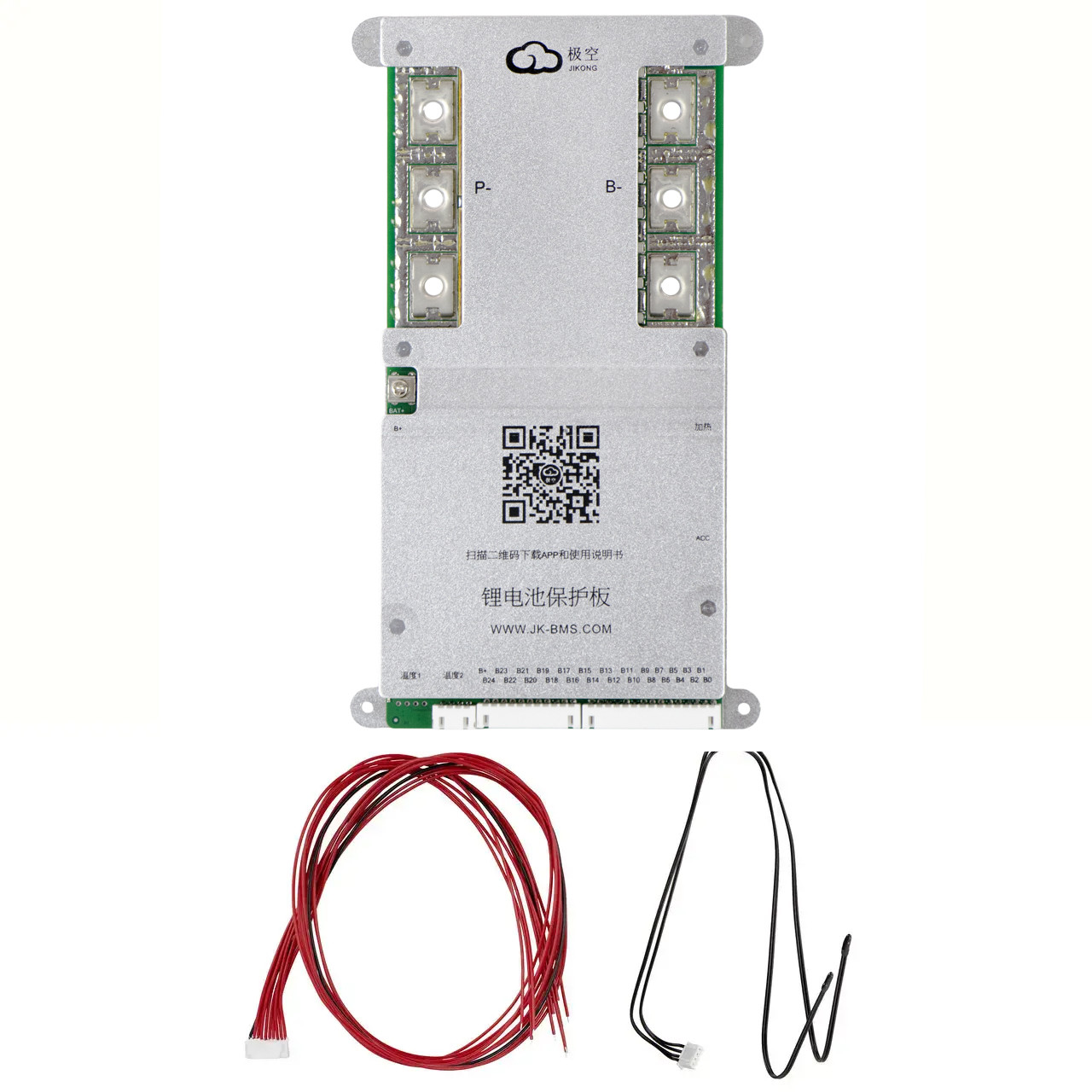 Активний балансир JiKong + BMS JK-B2A24S30P для акумуляторів LiFePO4/NCM 8S-24S 300A балансування 2A, фото 1