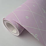 Шпалери вінілові 0.53 × 10.05 м Marburg 4 Woman 54007, фіолетові з візерунком для спальні, вітальні, кабінету, фото 2