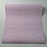 Шпалери вінілові 0.53 × 10.05 м Marburg 4 Woman 54007, фіолетові з візерунком для спальні, вітальні, кабінету, фото 4