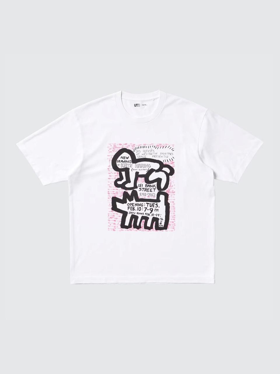 Футболка UNIQLO з принтом Keith Haring 1159841654 (Білий XXL), фото 1