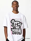 Футболка UNIQLO з принтом Keith Haring 1159841654 (Білий XXL), фото 4