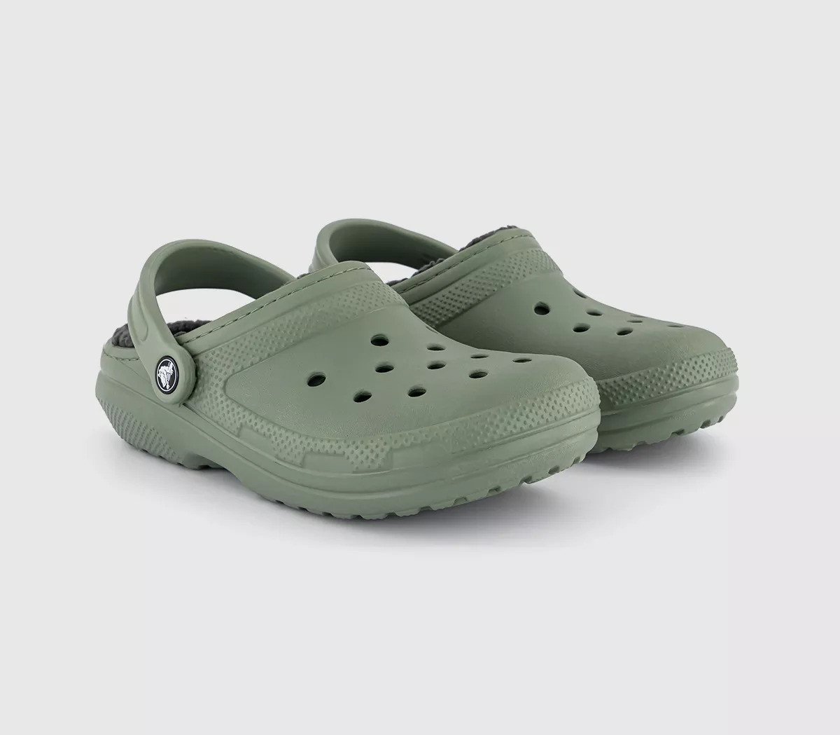 Утеплені клоги Crocs сабо з хутром 43-44 (m10/w12 US) 28,5 см Зелений 1159841699, фото 1