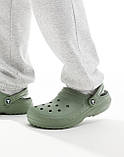 Утеплені клоги Crocs сабо з хутром 43-44 (m10/w12 US) 28,5 см Зелений 1159841699, фото 7