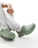 Утеплені клоги Crocs сабо з хутром 43-44 (m10/w12 US) 28,5 см Зелений 1159841699, фото 9