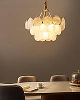 Люстра скляна BIGOTE латунь