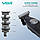 Тример VGR V-880T BLACK, EXTERNAL ROTOR MOTOR, MIM Blade, 4 насадки, док-станція, фото 5