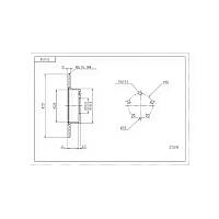 Диск гальмівний Alfa Romeo 147, 156, 164 задній (d251x10mm)