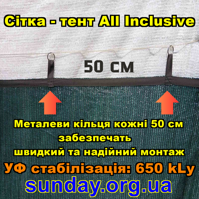 сітка затіняюча тент