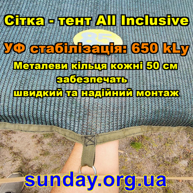 сітка затіняюча тент